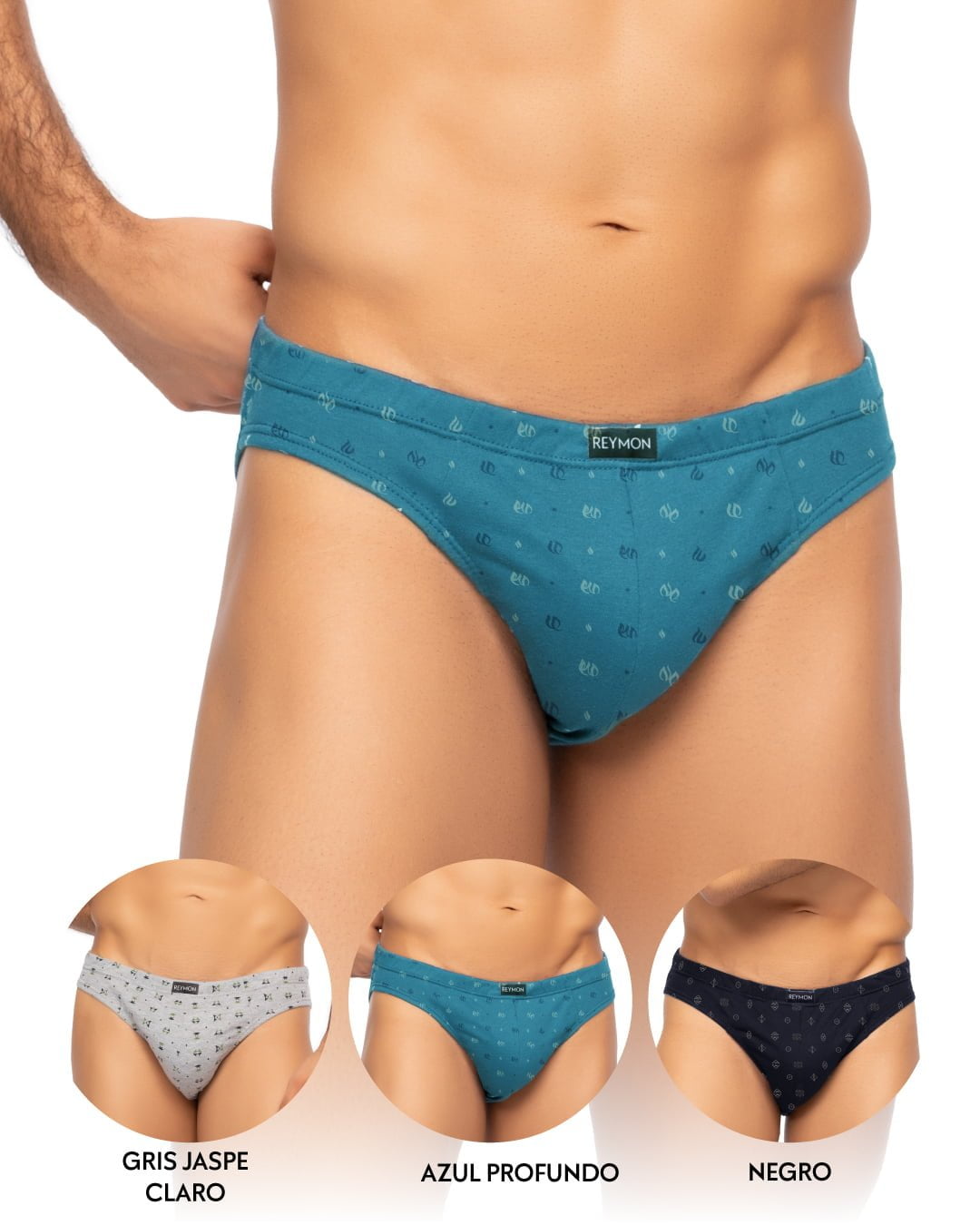 Tanga estampada para hombre PAQUETE x3 Ref.1003 - Reymon