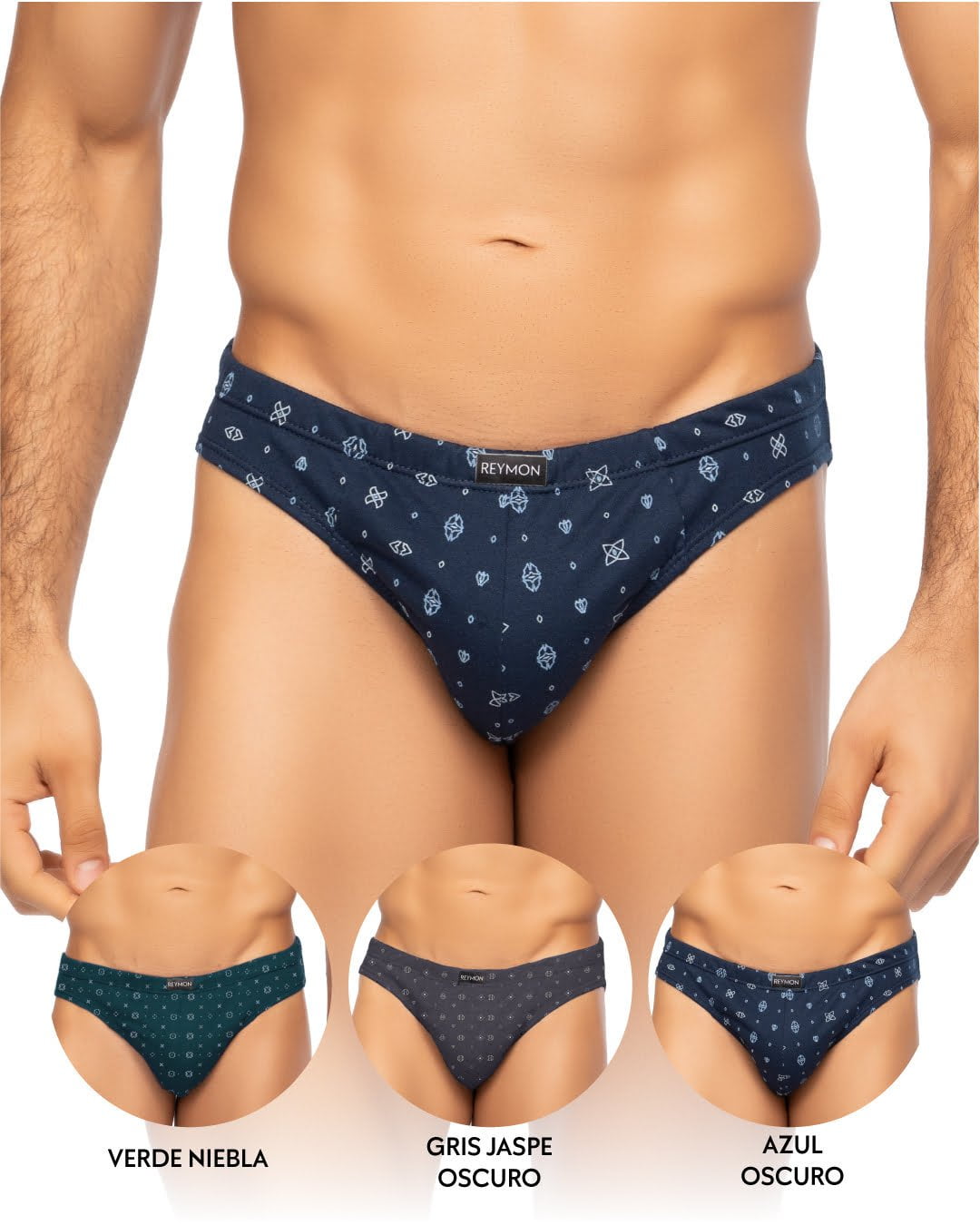 Tanga estampada para hombre PAQUETE x3 Ref.1003 - Reymon