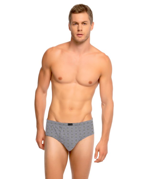 Pantaloncillo clásico Algodón estampado con bragueta Ref.2010 - Imagen 5