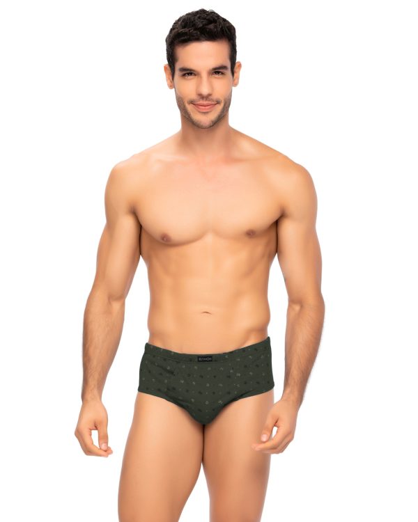 Pantaloncillo clásico Algodón estampado con bragueta Ref.2010 - Imagen 2