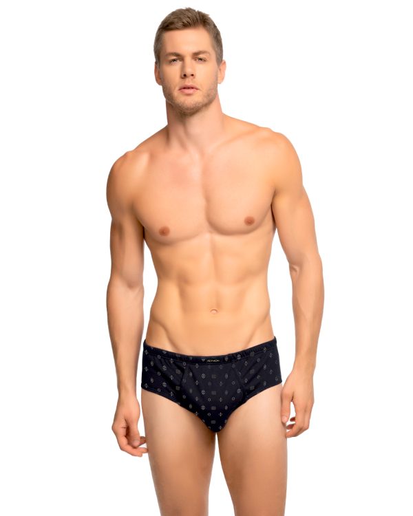 Pantaloncillo clásico Algodón estampado con bragueta Ref.2010 - Imagen 7