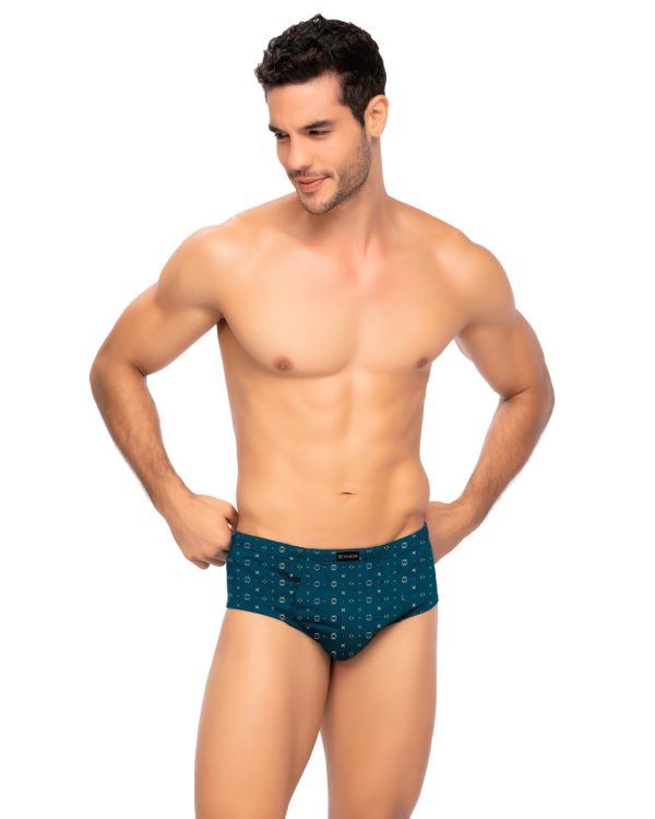 Pantaloncillo clásico Algodón estampado con bragueta Ref.2010 - Imagen 9