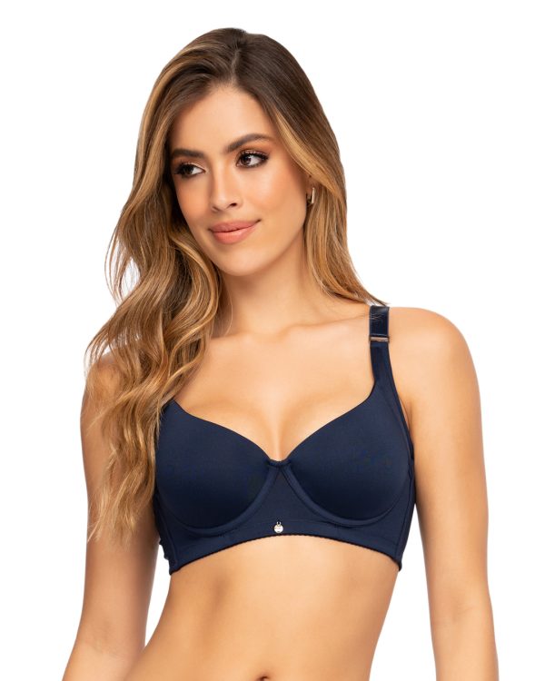 Brasier de realce suave y cubrimiento alto en sisa y espalda Ref. 425