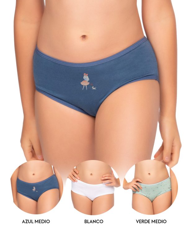 Cachetero PAQUETE x3 girl Ref.6016-G - Imagen 6
