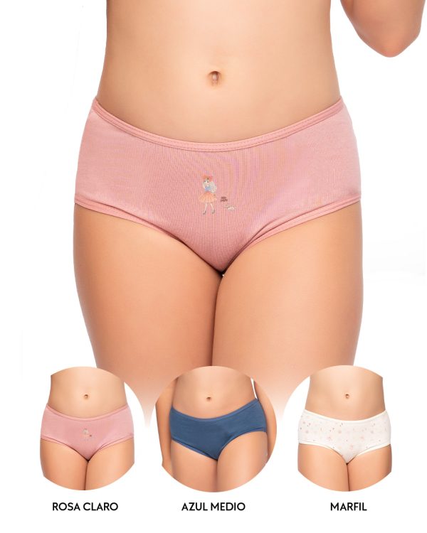 Cachetero PAQUETE x3 girl Ref.6016-G