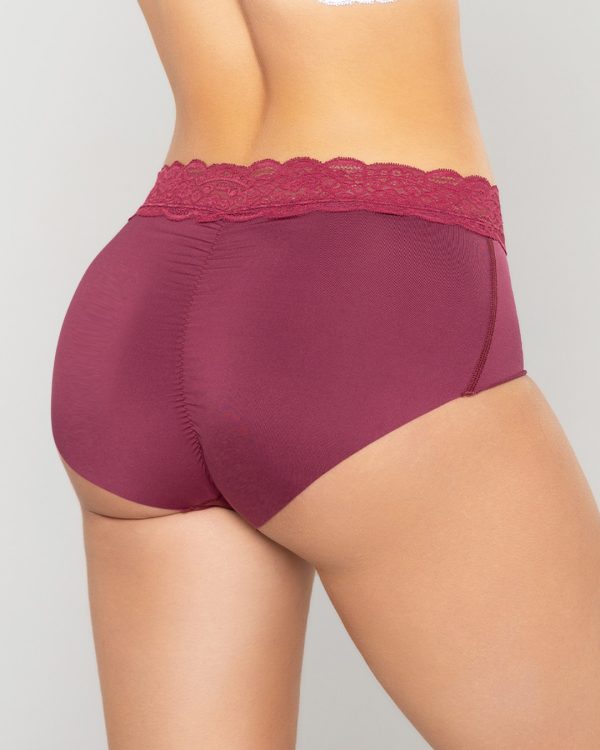 Panty Tiro alto con Encaje y Efecto Levanta Cola en Microfibra Ref. 8070 - Imagen 8