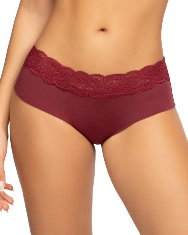 Sexy Panty Cachetero en Microfibra Ultra liviana con Encaje Frontal  Ref. 8071
