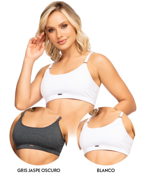 Duo top básico unicolor en algodón Ref. 8925