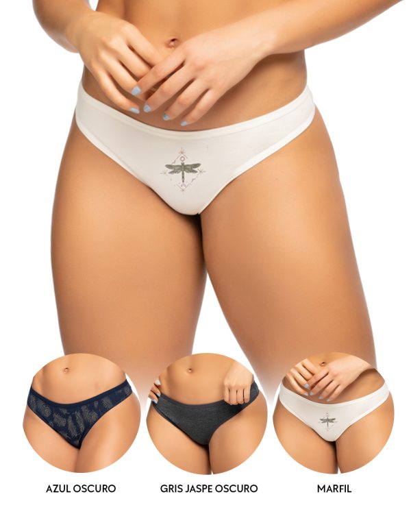 Tanga brasilera PAQUETE x3 en algodón Ref. 9203 - Imagen 9