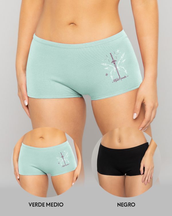 DUO BOXER (ESTAMPADO + UNICOLOR) REF.8999-2 - Imagen 2