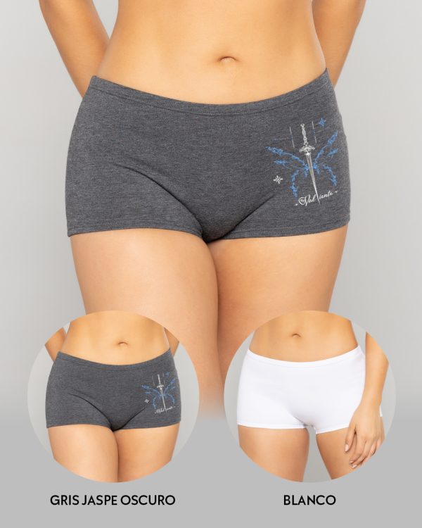 DUO BOXER (ESTAMPADO + UNICOLOR) REF.8999-2 - Imagen 3