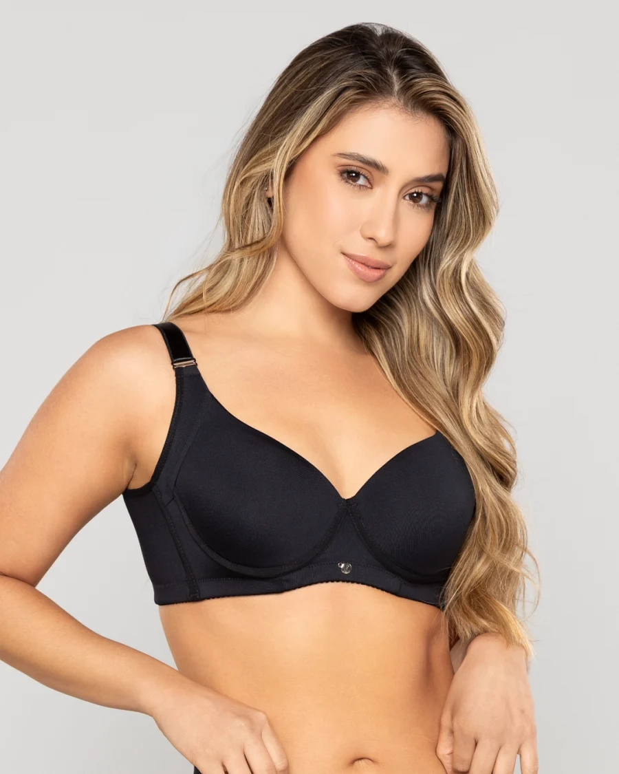 Brasier de realce suave y cubrimiento alto en sisa y espalda Ref. 425