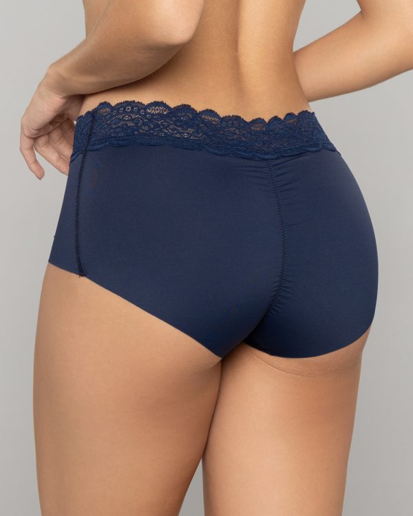 Panty Tiro alto con Encaje y Efecto Levanta Cola en Microfibra Ref. 8070 - Imagen 4