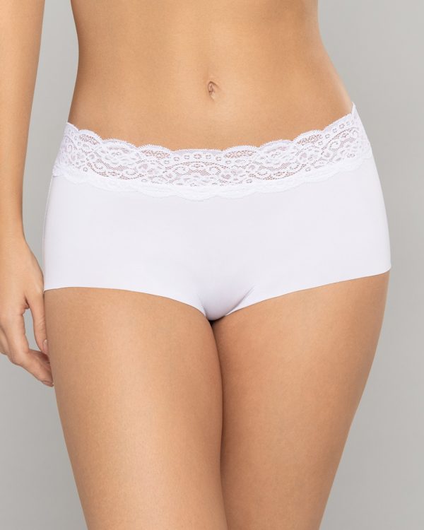 Panty Tiro alto con Encaje y Efecto Levanta Cola en Microfibra Ref. 8070 - Imagen 5