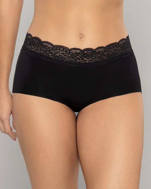 Panty Tiro alto con Encaje y Efecto Levanta Cola en Microfibra Ref. 8070 - Imagen 6