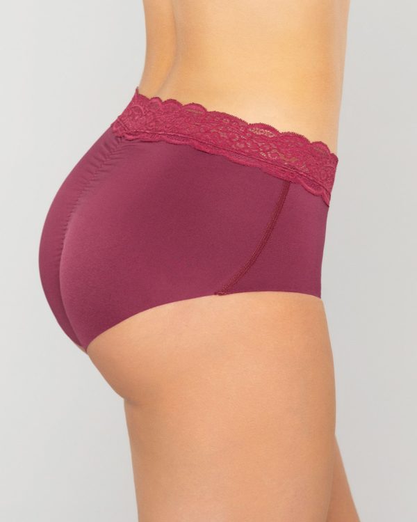 Panty Tiro alto con Encaje y Efecto Levanta Cola en Microfibra Ref. 8070 - Imagen 2