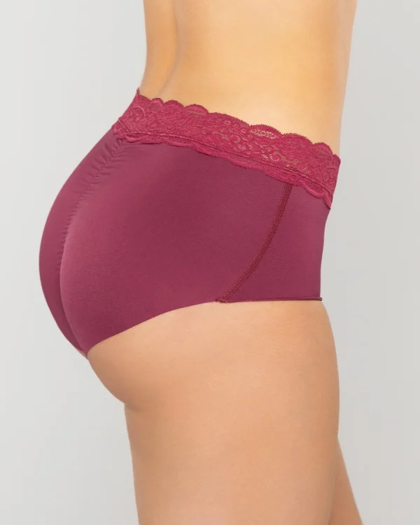 Panty Tiro alto con Encaje y Efecto Levanta Cola en Microfibra Ref. 8070 - Imagen 2
