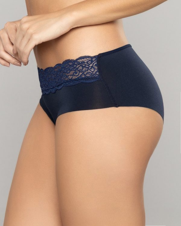 Sexy Panty Cachetero en Microfibra Ultra liviana con Encaje Frontal  Ref. 8071 - Imagen 2