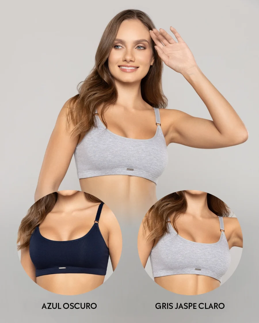 Duo top básico unicolor en algodón Ref. 8925