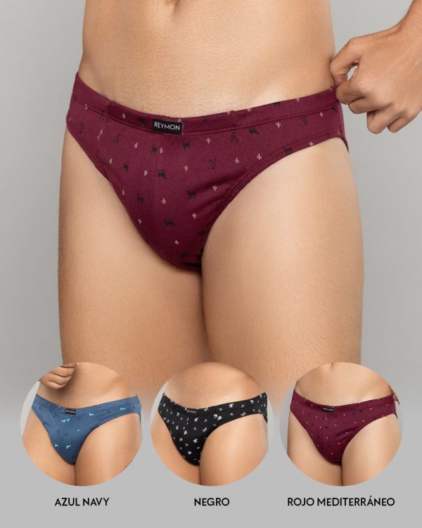 Tanga Algodón estampada PAQUETE x3 Ref.1003 - Imagen 4