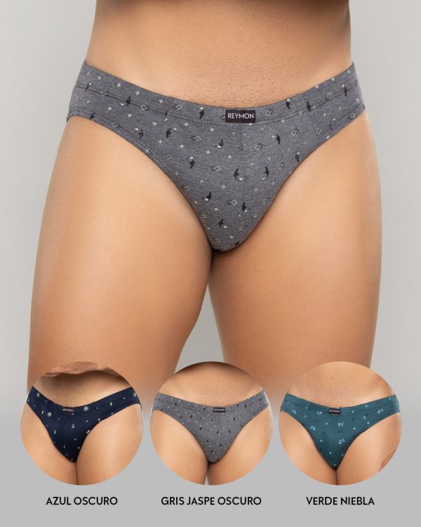 Tanga Algodón estampada PAQUETE x3 Ref.1003 - Imagen 2
