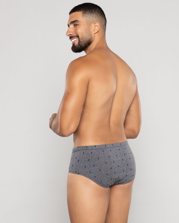 Pantaloncillo clásico Algodón estampado con bragueta Ref.2010 - Imagen 5