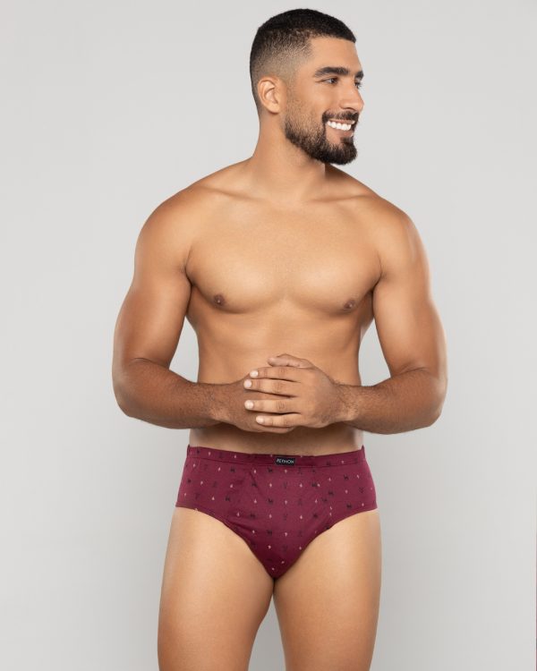 Pantaloncillo clásico Algodón estampado con bragueta Ref.2010 - Imagen 7