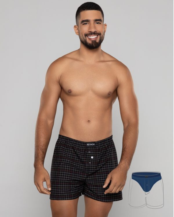 Bóxer suelto con pantaloncillo interno en polialgodon Ref.3054 - Imagen 6