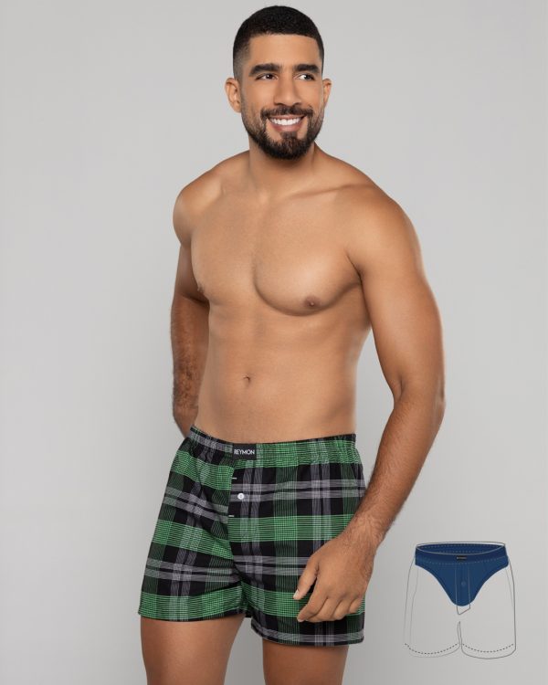 Bóxer suelto con pantaloncillo interno en polialgodon Ref.3054 - Imagen 8
