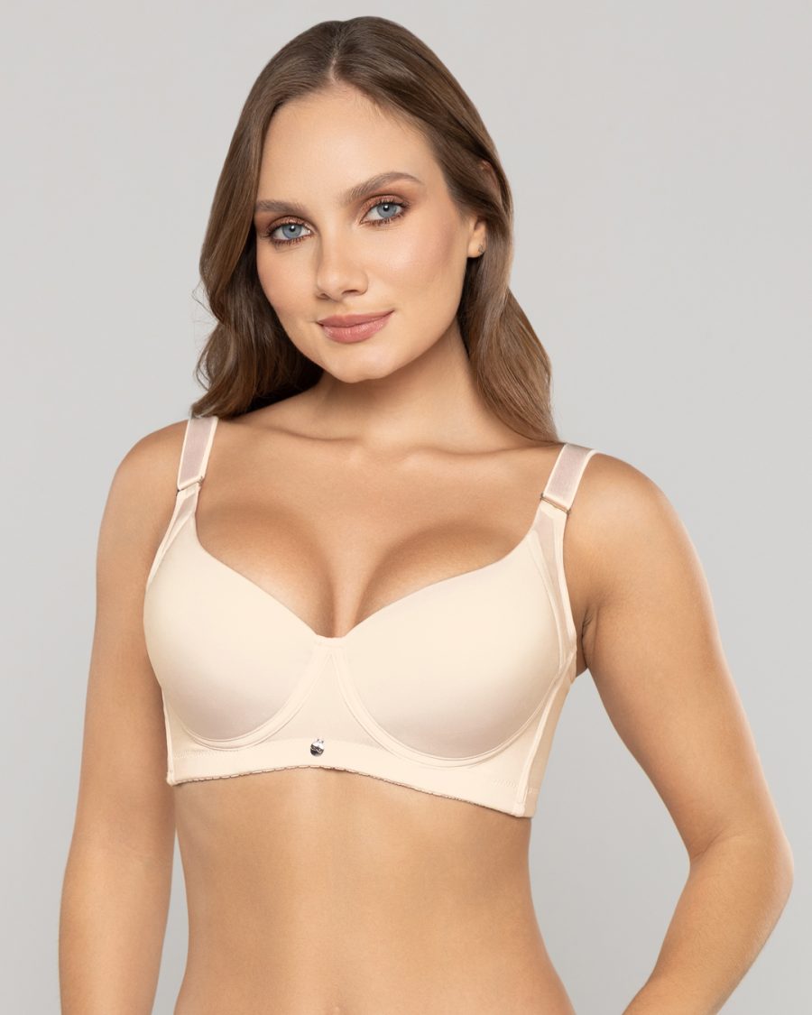 Brasier de realce suave y cubrimiento alto en sisa y espalda Ref. 425
