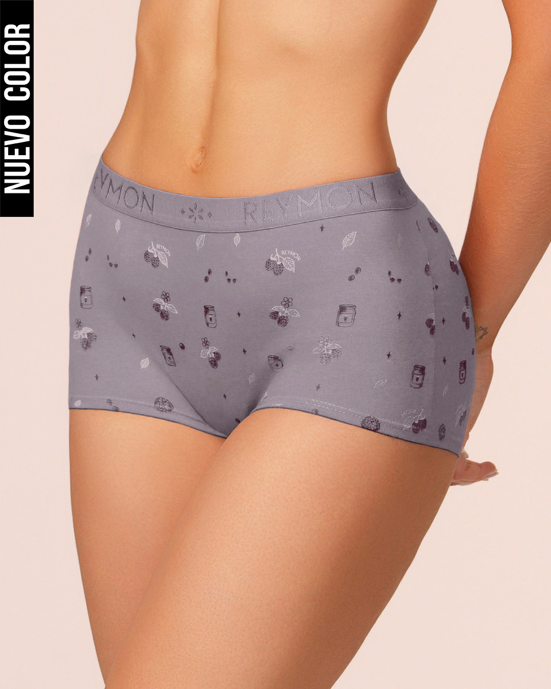 Boxer Femenino Tiro Alto en Algodón Estampado Ref. 8017 - Imagen 11